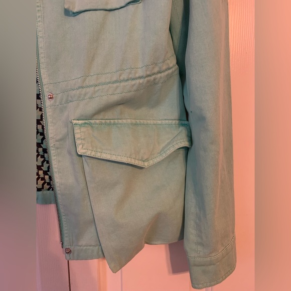 WOMENS BCBGeneration TEAL UTILITY JACKET COAT SIZE MEDIUM - Picture 3 of 7